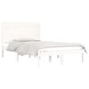 vidaXL Cadre de lit sans matelas blanc 120x190 cm bois massif