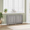 vidaXL Cache-radiateur sonoma gris 149x20x82 cm bois d'ing&eacute;nierie