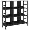 vidaXL Buffet noir 102x32x103,5 cm bois d'ing&eacute;nierie