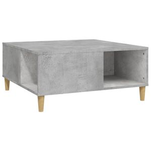 vidaXL Table basse gris b&eacute;ton 80x80x36,5 cm bois d'ing&eacute;nierie