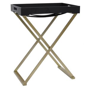 vidaXL Table pliable Dor&eacute; et noir 48x34x61 cm MDF