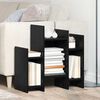 vidaXL Meuble d'appoint Ch&ecirc;ne noir 60 x 26 x 60 cm Bois d'ing&eacute;nierie