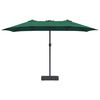 vidaXL Parasol de jardin Vert 385 x 209 x 244 cm Polyester