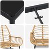 vidaXL Ensemble de salle &agrave; manger pour jardin 9 pcs Marron polyrotin