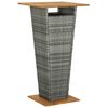 vidaXL Ensemble de bar de jardin 3 pcs Gris