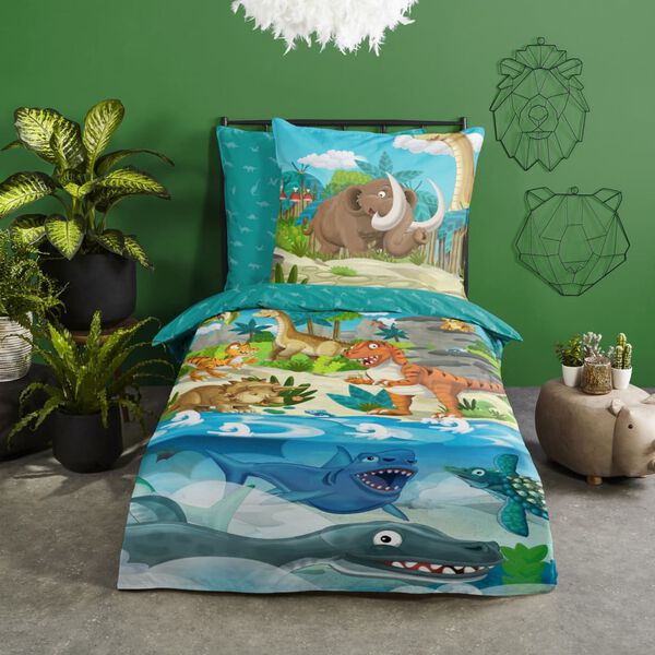Good Morning Housse de couette pour enfants Prehistoric 135x200 cm