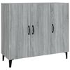 vidaXL Buffet sonoma gris 90x34x80 cm bois d'ing&eacute;nierie