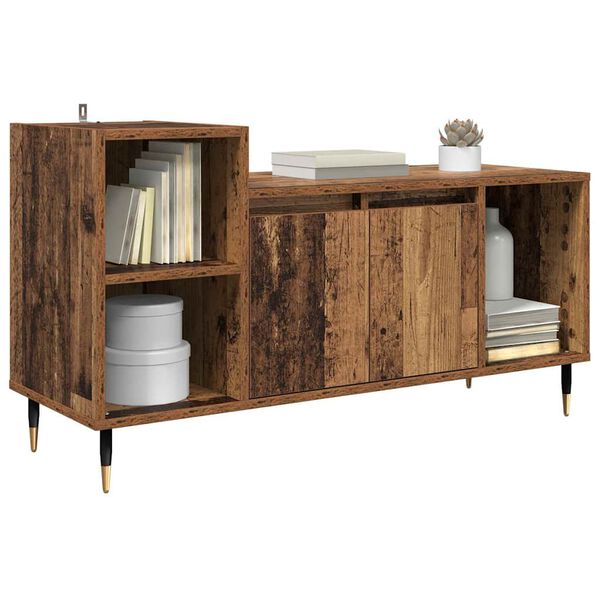 vidaXL Meuble TV Bois Ancien 100 x 35 x 55 cm Bois d'ing&eacute;nierie