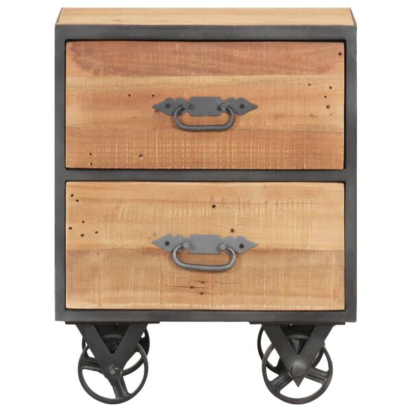 vidaXL Table de chevet 40x30x51 cm Bois de r&eacute;cup&eacute;ration solide