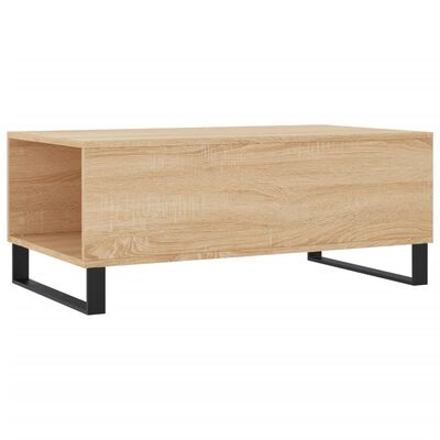 vidaXL Table basse Chêne sonoma 90x50x36,5 cm Bois d'ingénierie