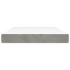 vidaXL Matelas de lit à ressorts ensachés Gris clair 140x200x20 cm