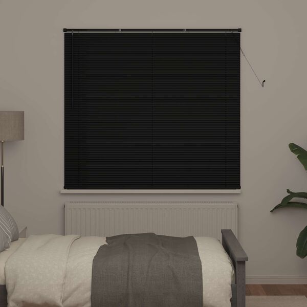 vidaXL Store V&eacute;nitien R&eacute;glable Noir 150 x 130 cm PVC