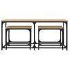vidaXL Tables basses gigognes 3 pcs chêne sonoma bois d'ingénierie
