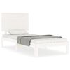 vidaXL Cadre de lit sans matelas blanc 90x200 cm bois de pin massif