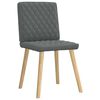 vidaXL Chaises &agrave; manger lot de 4 gris fonc&eacute; tissu