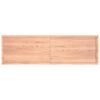vidaXL Comptoir de salle de bain marron 200x60x(2-6) cm bois trait&eacute;