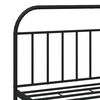 vidaXL Cadre de lit m&eacute;tal sans matelas avec t&ecirc;te de lit noir 183x213cm