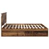 vidaXL Cadre de lit Bois ancien 200 x 200 cm Bois de pin massif