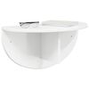 vidaXL &Eacute;tag&egrave;re Murale Blanc brillant 48 x 24 x 24 cm Bois d'ing&eacute;nierie