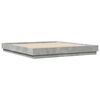vidaXL Cadre de lit sans matelas gris b&eacute;ton 180x200 cm