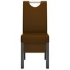 vidaXL Chaises &agrave; manger lot de 6 marron similicuir