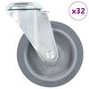 vidaXL 32 pcs Roulettes pivotantes &agrave; trou de boulon 100 mm