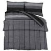 vidaXL Ensemble de housse de couette gris fonc&eacute; 200x200 cm Coton