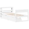vidaXL Cadre de lit sans matelas blanc 90x200 cm bois de pin massif