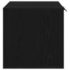 vidaXL Bac &agrave; liti&egrave;re pour chat Ch&ecirc;ne noir 60 x 40 x 40 cm Bois d'ing&eacute;nierie