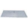 vidaXL Grille Argent 60 x 40 x 2 cm Acier galvanis&eacute; &agrave; chaud