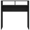vidaXL Table console noir 78x30x80 cm bois d'ing&eacute;nierie