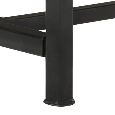 vidaXL Table console 110x30x80 cm bois massif de récupération
