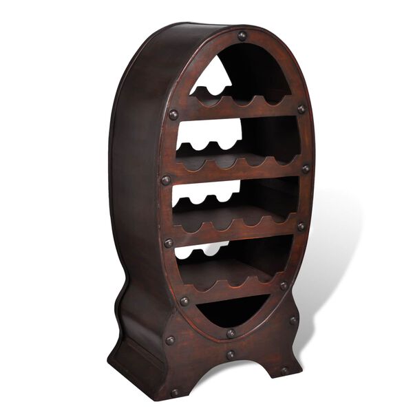 vidaXL &Eacute;tag&egrave;re &agrave; vin Marron bois