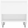 vidaXL Tables basses 2 pcs blanc 50x46x50 cm bois d'ing&eacute;nierie
