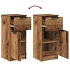 vidaXL Buffets 2 pcs vieux bois 30x30x70 cm bois d'ing&eacute;nierie