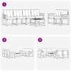 vidaXL Ensemble de canap&eacute;s d'ext&eacute;rieur 7 pcs Naturel et Cr&egrave;me