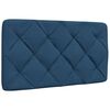 vidaXL Cadre de lit sans matelas bleu 80x200 cm tissu