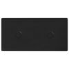vidaXL T&ecirc;te de lit murale 12 pc Noir Simili cuir