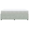 vidaXL Sommier &agrave; lattes de lit et matelas Gris clair 120x200cm Velours