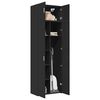 vidaXL Armoire de rangement noir 70x42,5x225 cm bois d'ing&eacute;nierie