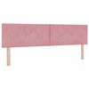 vidaXL T&ecirc;te de lit LED Rose 180 cm Velours