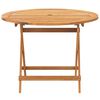 vidaXL Ensemble &agrave; manger de jardin 5 pcs beige tissu et bois massif
