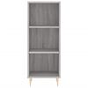 vidaXL Buffet haut Sonoma gris 34,5x34x180 cm Bois d'ing&eacute;nierie