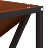 vidaXL Braise Marron 80 x 80 x 40 cm Acier patin&eacute;