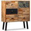 vidaXL Armoire lat&eacute;rale avec 6 tiroirs Teck massif de r&eacute;cup&eacute;ration