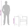 vidaXL Fauteuil blanc similicuir