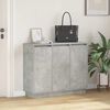 vidaXL Buffet LED Gris b&eacute;ton 90 x 32 x 75 cm Bois d'ing&eacute;nierie