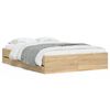 vidaXL Cadre de lit avec tiroirs sans matelas ch&ecirc;ne sonoma 135x190 cm