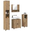 vidaXL Ensemble de mobilier de salle de bain 4 pcs Ch&ecirc;ne artisanal