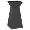 vidaXL Jardini&egrave;re &agrave; pilier 2 pcs Noir 35 x 35 x 73 cm